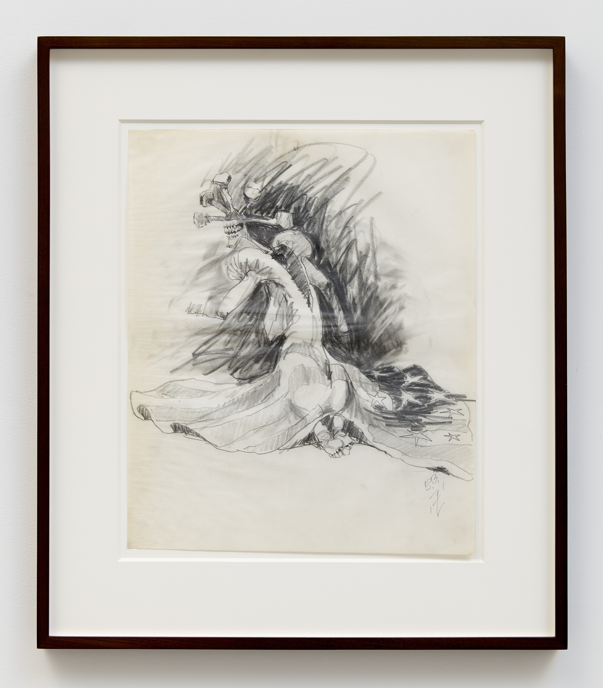 <i>Untitled (Preparatory Sketch)</i>, 1990. Graphite on vellum 16 3/4 x 14 in (42.5 x 35.6 cm)